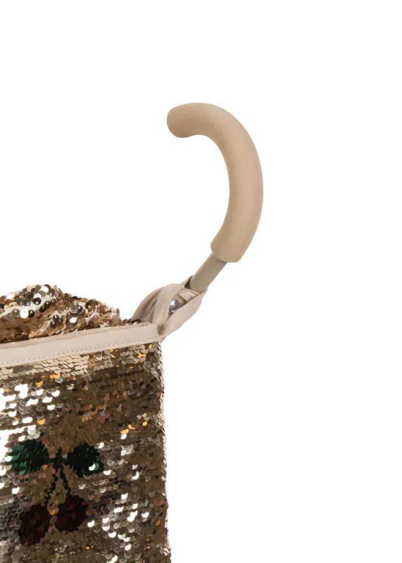 Dukkevogn Stroller - Sparkly Cherry