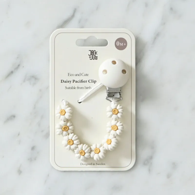 Daisy Pacifier Clip - Jack o Juno