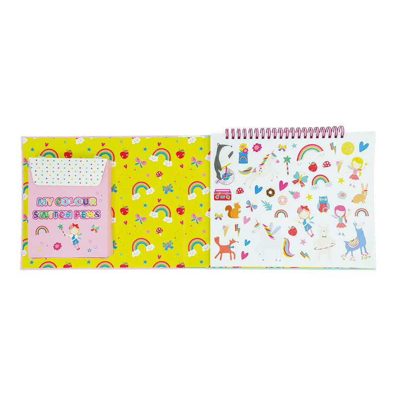 Magisk Fargeleggingsbok, Rainbow Fairy - Floss & Rock