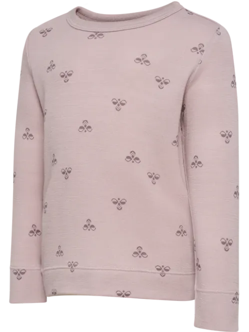 Hovedbilde Mini Wool T-Shirt LS, Cloud Gray - Hummel
