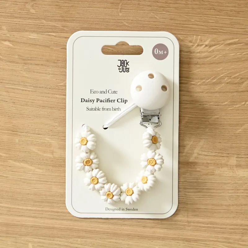 Daisy Pacifier Clip - Jack o Juno
