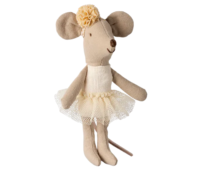 Hovedbilde Maileg Ballerina mouse, Lillesøster - Off white
