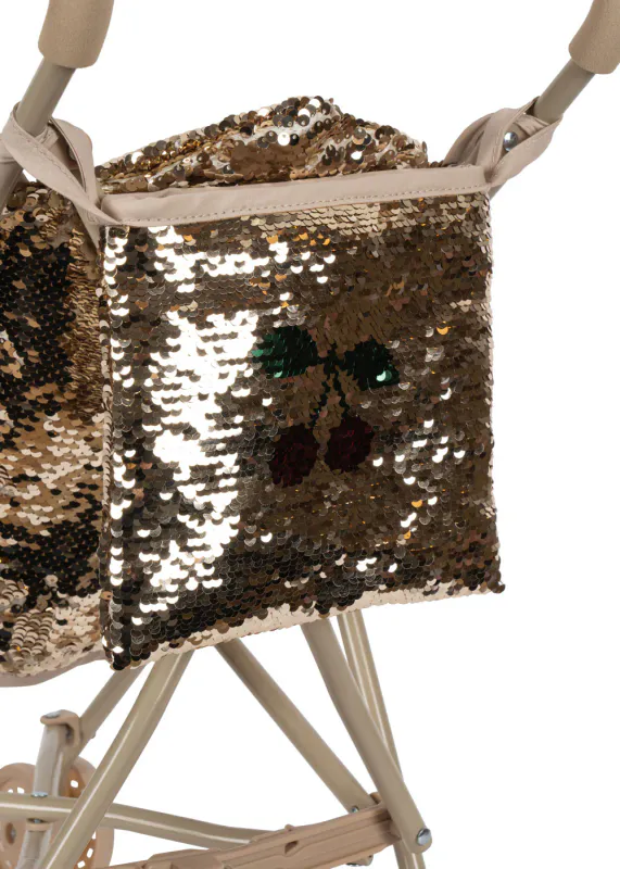 Dukkevogn Stroller - Sparkly Cherry