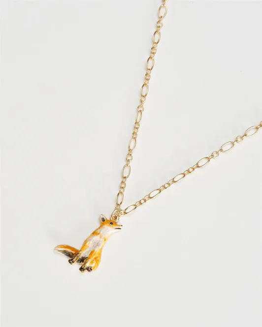Hovedbilde Enamel Fox Short Necklace