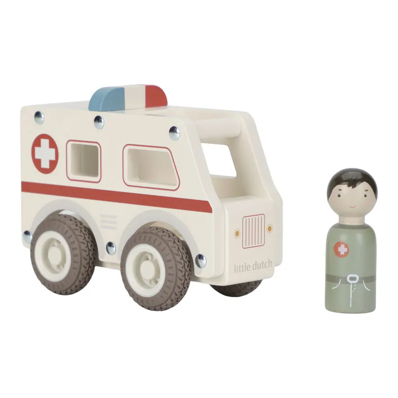 Ambulanse med trefigur